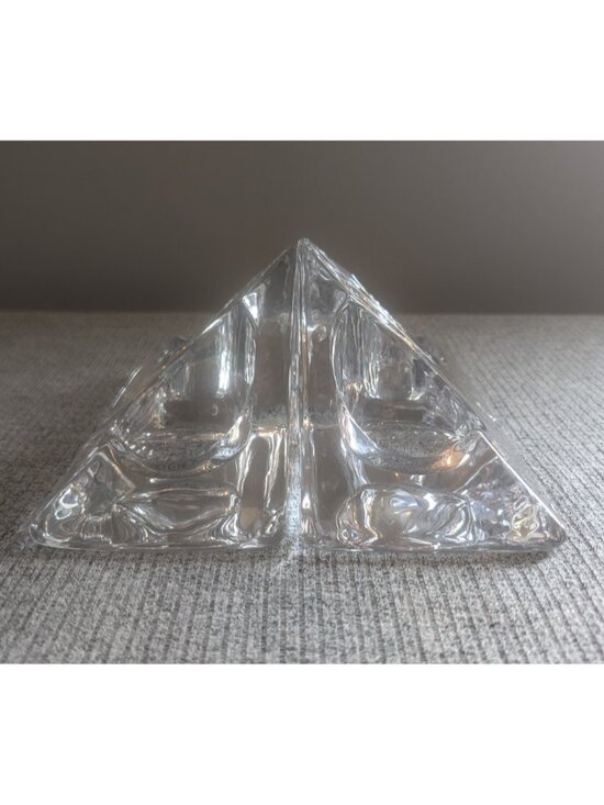 Nybro Other - Set of 4 Nybro Sweden Pyramid Candle Holders by Tord Kjellstrom, 3 3/4" EUC